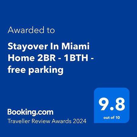 Stayover In Miami Home 2Br - 1Bth - Free Parking Eksteriør billede